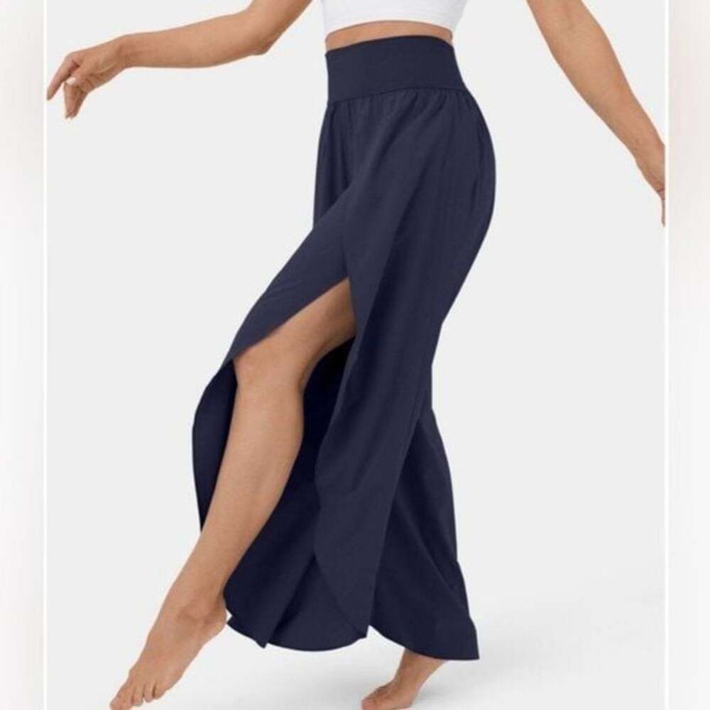 HALARA Breezeful™ High Waisted Palazzo Flowy Split Wide Leg Quick Dry Pant - Picture 1 of 4